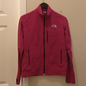 The North Face Pink Fleece Zip Up Sweater